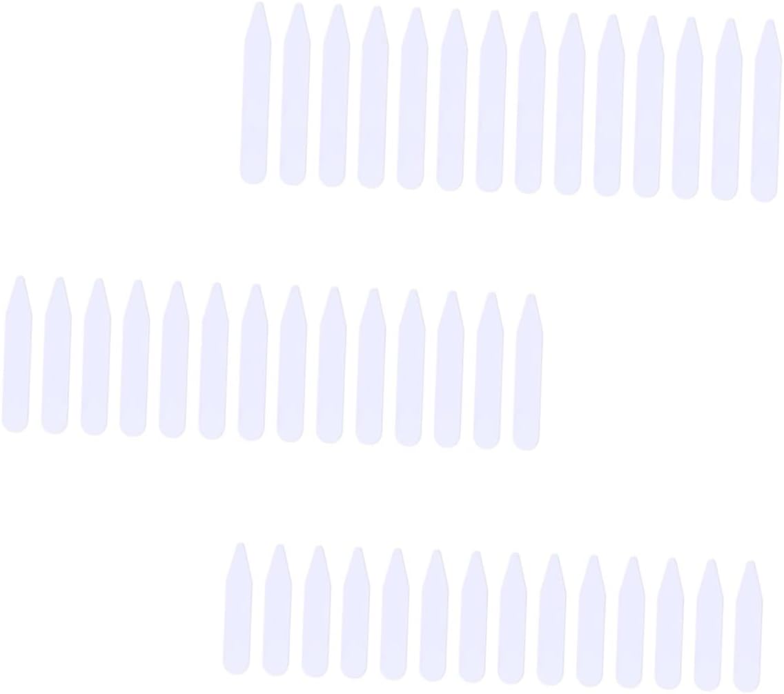 300pcs PET Collar Stays for Dress Shirts, Rounded Tip Pieces