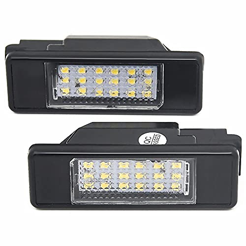2X carro traseiro 18 LED SMD placa de matrícula lâmpada de luz 6000K para Peugeot 106 207 307 308 pa
