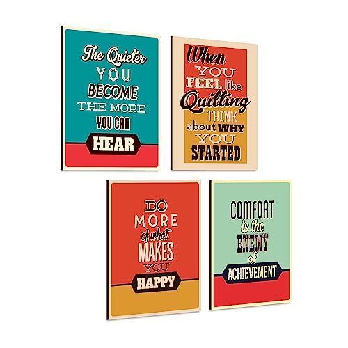 PAPER PLANE DESIGN Quote and Motivational Posters 12X18 (Set of 4 B5)