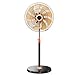 FLAMY Ventilateur à 9 pales Ventilateur de Sol Ultra Silencieux Ventilateur à 5 Vitesses de 50 cm de diamètre Ventilateur Vertical Jaune 150 W