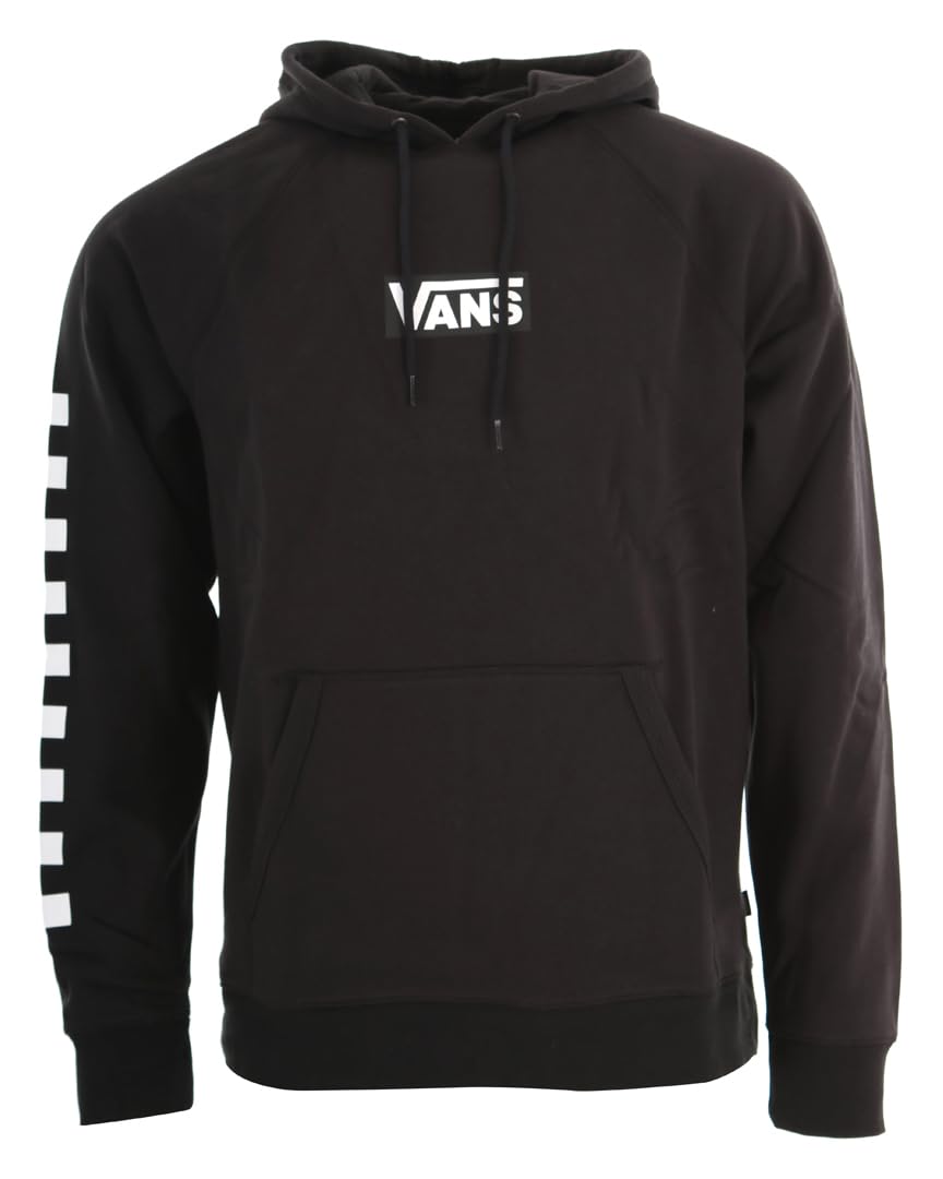 Vans Felpa Uomo, vestibilità Regolare, Manica Lunga con Polsini, Tasca a Marsupio Frontale, Cappuccio Regolabile con Corda, Lunghezza Standard, Maxi Logo Stampato a Contrasto Frontale, Colore ..