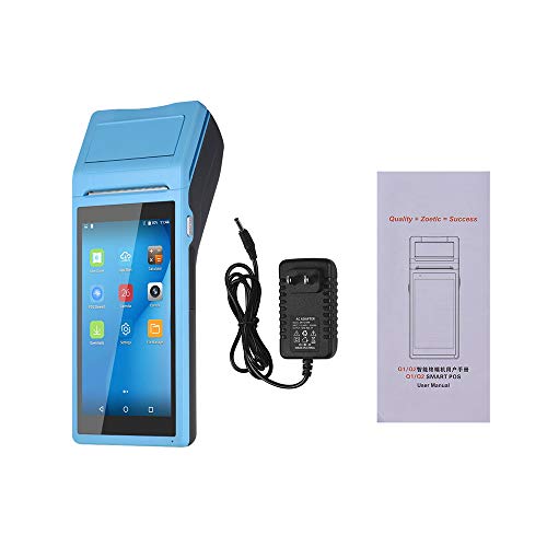 Android 6.0 pos Terminal Receipt Printer with 5.5 inch Screen All in One Handheld PDA Printer Portable Barcode Scanner Supports 3G, WiFi, BT4.0, 4GB NAND Flash