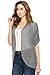 LL WSK1528 Womens Lightweight Short Sleeve Open-Front Casual Batwing Cardigan Loose Cover up XL HDG