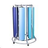 Children’s Factory Mobile Butcher Paper Dispenser, 5-Roll Paper Rack Holder for Classroom, Arts and Crafts, Desk Protection, Easy-Glide Pegs, and Safety Blades