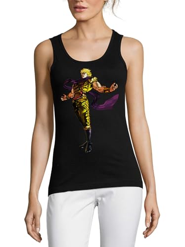 Débardeur en coton Anime 99 noir femme top été confortable stretch style manga