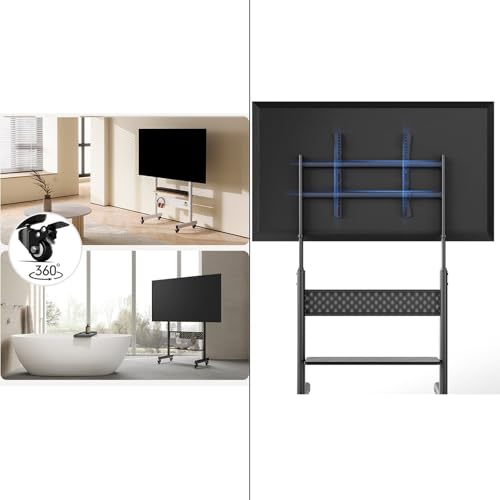 Soporte móvil para TV de 40" a 85" con ruedas y altura ajustable miniatura 5