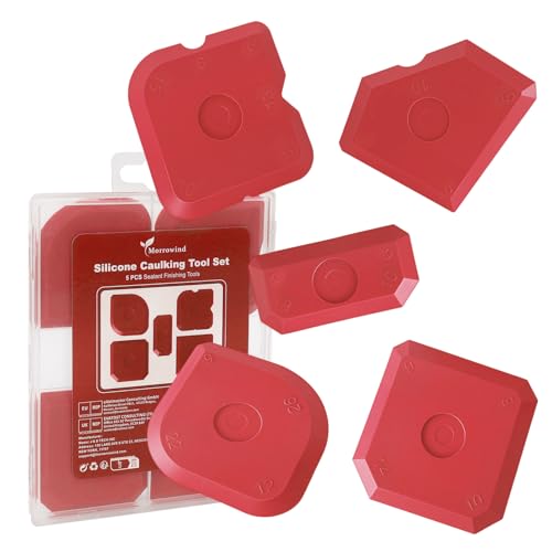 MORROWIND Ensemble outil scellant silicone 5-en-1 pour joints lisses