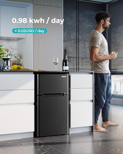 Euhomy RF-H Mini Fridge With Freezer, 3.2 Cu.Ft Mini Refrigerator thumb #7