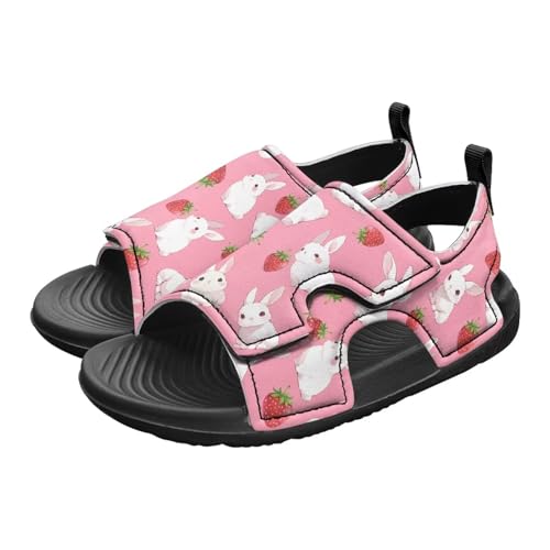 Print Sandals for Toddler Girls with Hook and Loop Design, Breathable, Non-Slip, Easy On/Off, for Daily Wear3