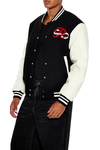 Forever 21 Men's Horseshoe Varsity Bomber Jacket4
