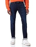 99% Cotton 1% Elastane HUGO Men\'s 734 Jeans, Navy413, 3432