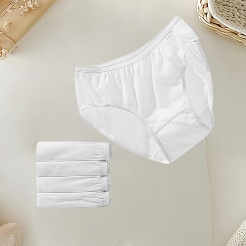 4 Piece Disposable Men's Underwear Set - Convenient, Hygienic, Single-Use for Travel
