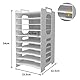 PUNCIA Dokumentenablage A4 Briefablage 10 Ablagefächer PVC Schreibtisch Datei Organizer Papierablage Aktenaufbewahrung Ablagesystem Dokumentenhalter für Büro Arbeitszimmer Schule Office