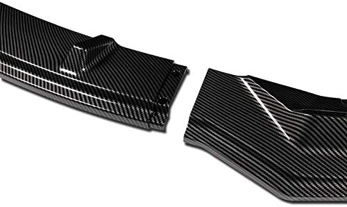 3PCS Front Bumper Lip Kit fit for compatible with 2017-2021 Tesla Model 3, Sport-Style Splitter Trim Protection Spoiler, Air-Dam-Chin-Diffuser (Carbon Fiber)