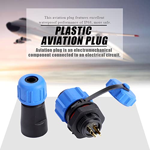 Waterproof Aviation Wire Connector Plug, SP13 2Pin Connector Adapter for Lamps and Lanterns IP67 Replacement Plug Socket - Image 3