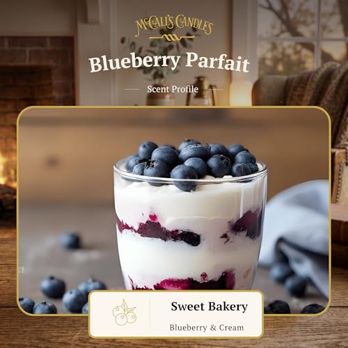Image of McCall's Candles | Blueberry Parfait | Scented Wax Melt | Blueberries, Cream & Vanilla Crunch | 6-Piece Break-Apart Bar | 12-24 Hours Per Wedge | Poured in the USA | 5.5 oz