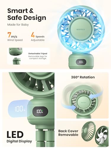 Ventilateur poussette rechargeable évite les coups de chaud de bébé en voyage - 6