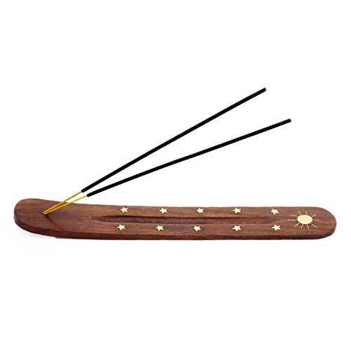 Stylla London hecha a mano de madera de incienso soporte para esquís regalo de Navidad