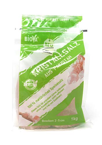 Kristallsalz Brocken aus Pakistan 1kg PE-Beutel Cover