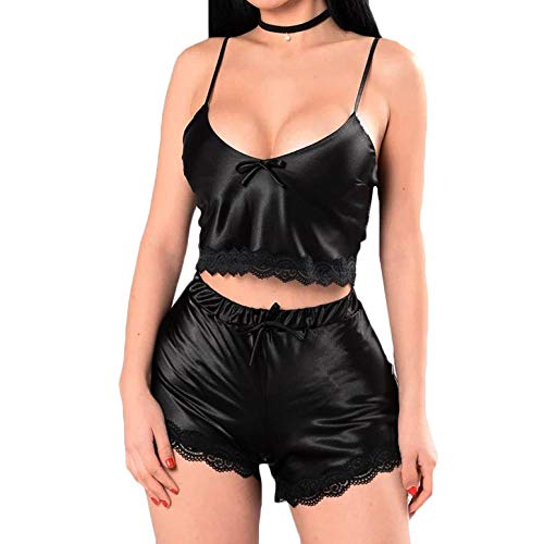 Vêtement de nuit en dentelle col V pour en finir avec les pyjamas sans charme