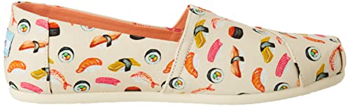 Image of TOMS Women's Alpargata Print Loafer Flat, Sushi Natural, 11