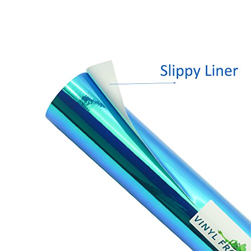 Vinyl Frog Holographic Adhesive Vinyl Opal Lake Blue Craft Permanent Vinyl Roll 12"X60" For Cameo And Other Craft Designs For Diy Projects #TOP1