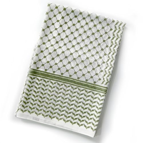 Palestinian Scarf, Shemagh Scarf, 71x28 Inch Chiffon Hijab Scarf, Printed Palestine Scarf, Sun Protection Dustproof Desert Scarf, Muslim Arab Head Scarf for Men Women, Hijab Scarf