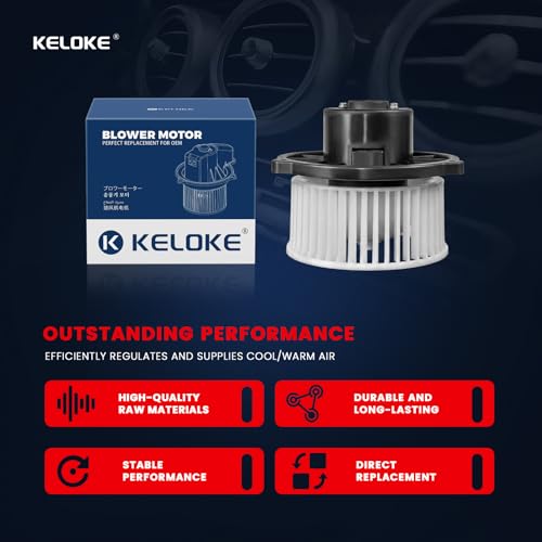 Image of KELOKE HVAC Heater Blower Motor Fan Fits for Toyota RAV4 Miata Montero Pickup MR2 Paseo T100 Tercel & Mazda Miata & Mitsubishi Expo Montero, 1989-2000, Replace# 700039 NA0161B10