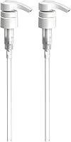 BAR5F Universal Shampoo & Conditioner Pump for 1L Bottles, 28/410 Neck, White 2-Pack - Fits Redken, Biolage, Matrix & More