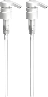 BAR5F Universal Shampoo & Conditioner Pump for 1L Bottles, 28/410 Neck, White 2-Pack - Fits Redken, Biolage, Matrix & More