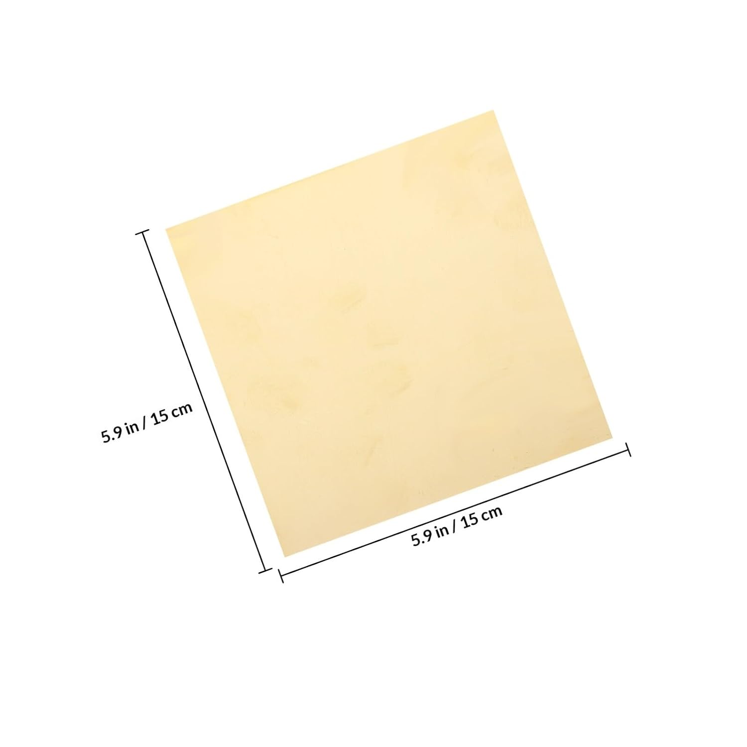 2pcs 0.5mm Thick Brass Sheets 150x150mm Solid Metal Plates for DIY Handicrafts Electrical Repairs Industrial Use