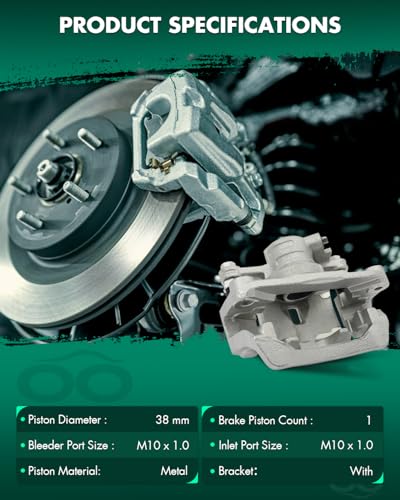 Image of SCITOO Rear Left+Right Brake Calipers With Bracket 19B3425 19B3424 Compatible For Subaru Impreza 2008-2014 For Subaru WRX 2012-2018