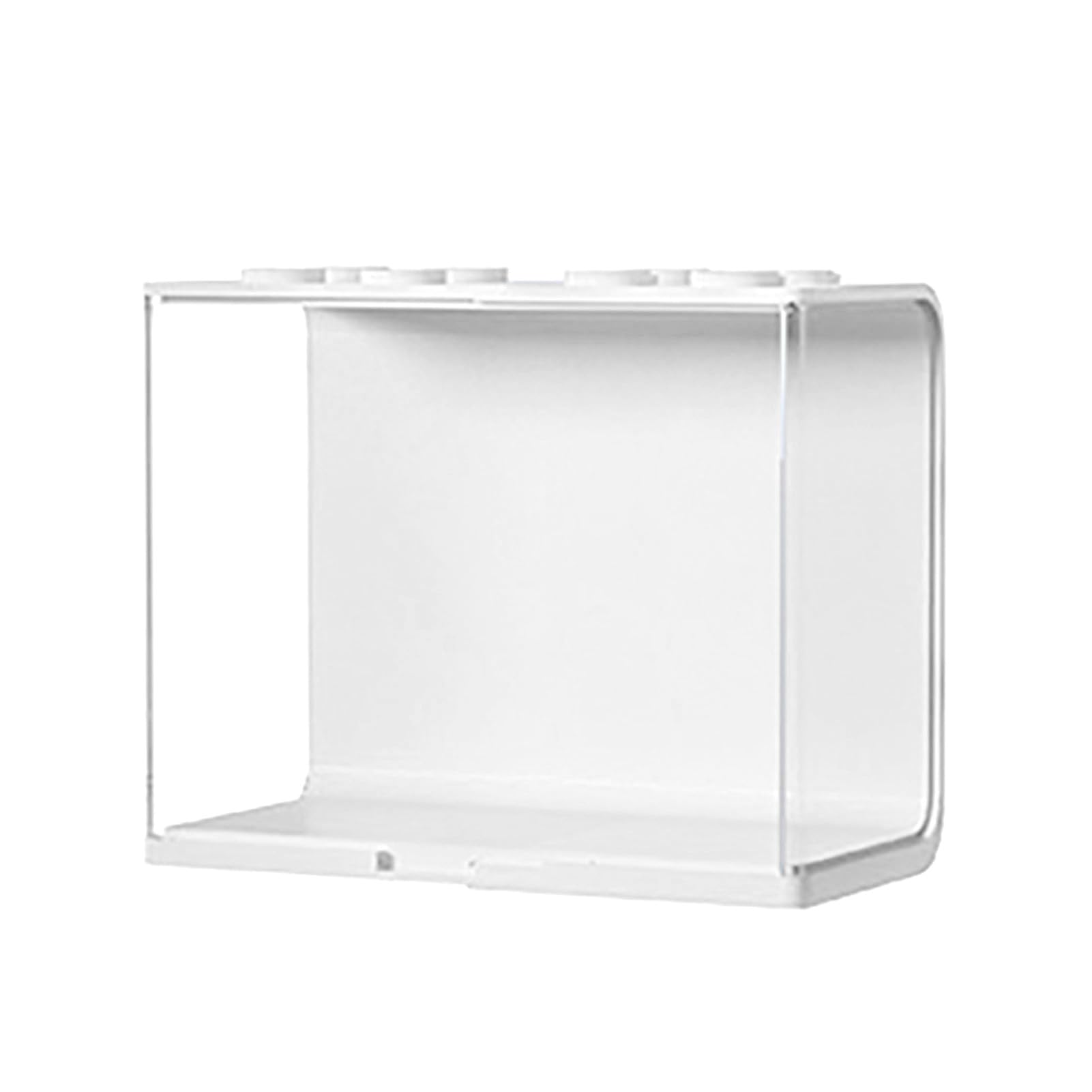 Gsycle Doll Display Case, Trophy Case Doll Storage Case Stackable Clear Display Box Stackable Toy Storage Organizer for Home Office(L)