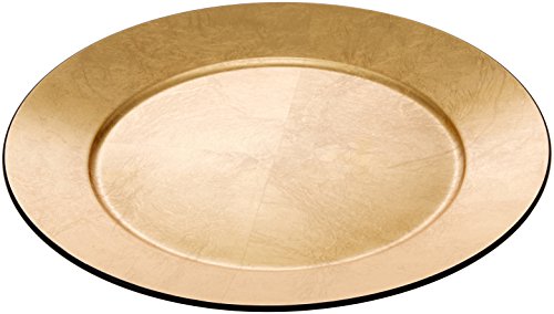 Plato redondo gold 33 cm まえじゅう漆器 miniatura 1
