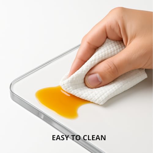 Acrylic Cutting Board with Counter Lip, Clear Cutting Boards for Countertop Protector, Non - image 8