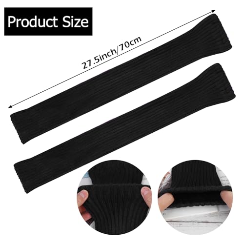 XEPST 2 Pairs Leg Warmers for Women, High Boot Cuffs Knitted Boot Topper Warmers Over Knee Footless Socks for Winter Warmer2