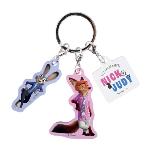 ティーズファクトリー ディズニー3チャームキーホルダー ズートピア2/A H55×W36×D3mm 以内 DN-5549163ZAのサムネイル