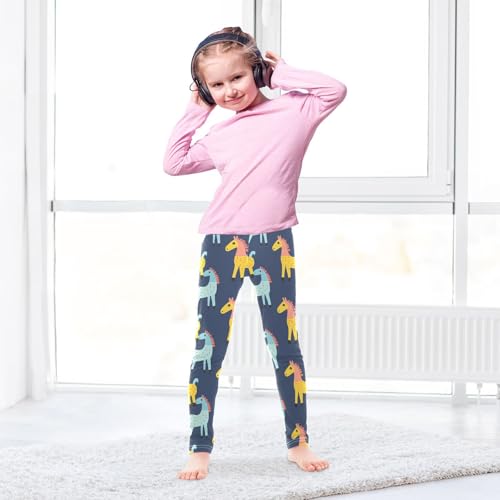 Cartoon Horse Animal Girls Casual Leggings for Kids Printed Long Pant Bottoms Stretch and Soft4