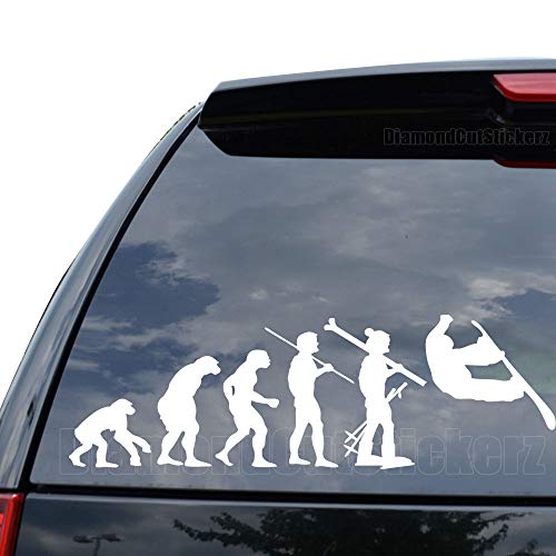 DiamondCutStickerz Theory of Evolution Snowboarding Snowboard Decal Sticker Car Truck