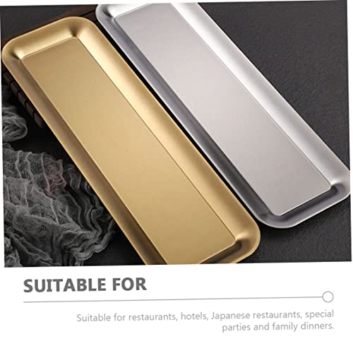 Plato rectangular de acero inoxidable Garneck miniatura 5