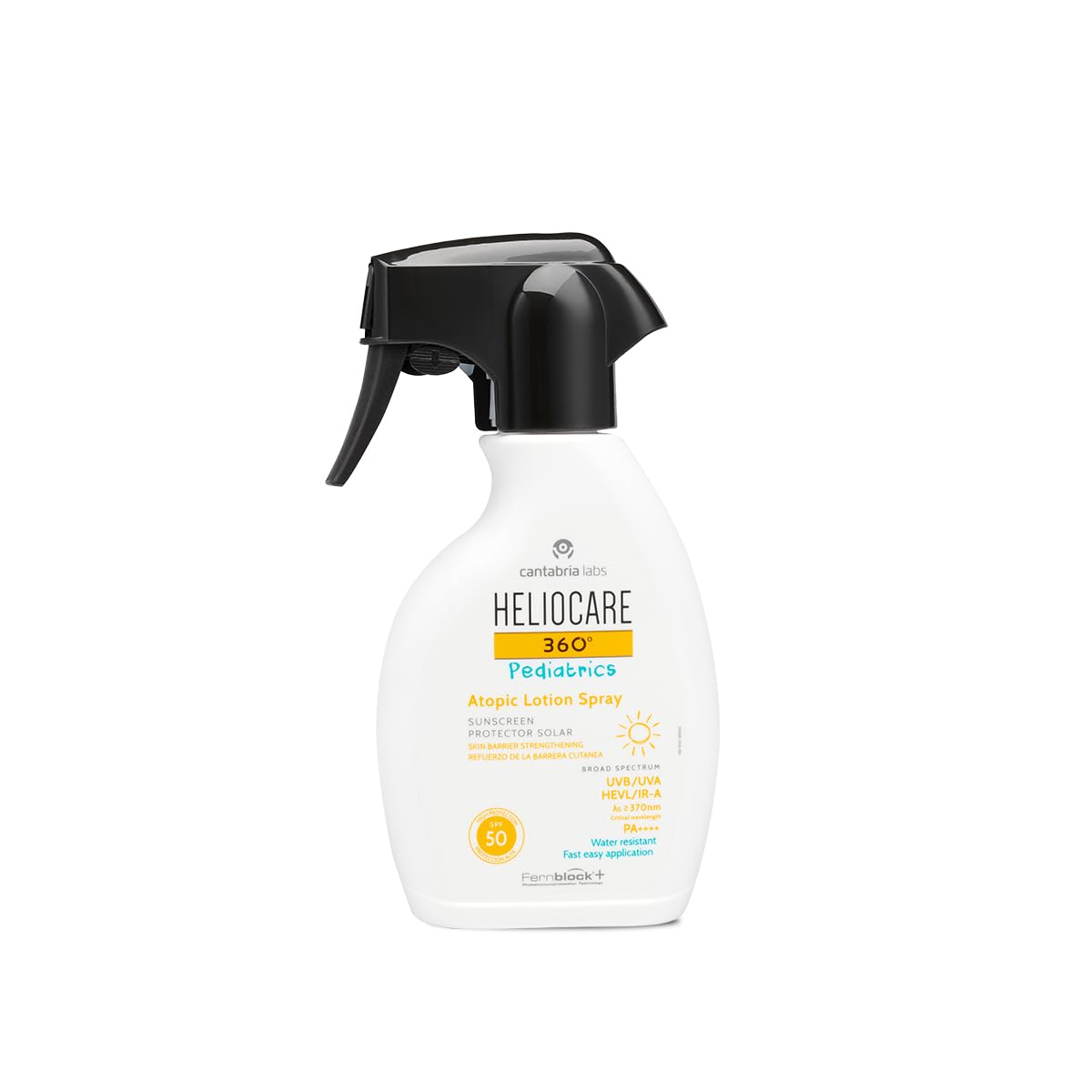 Cantabria Labs Heliocare 360º Pediatrics Atopic Lotion Spray SPF 50 - Crema Solar para Niños, Hidratante, Ultraligera, Hipoalegérnica, Pieles Sensibles o Atópicas, 250ml