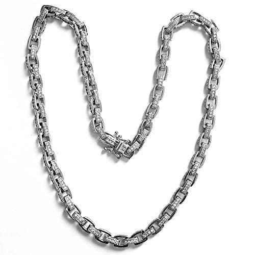 CZ Hermes Hip Hip Link Chain Necklace 