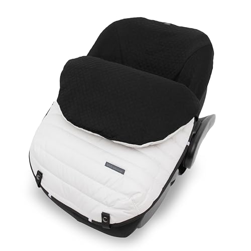 Image of Little Unicorn Infant Car Seat Footmuff - Weather-Resistant Baby Bunting Bag with Magnetic Closure, Non-Slip Backing & Open Harness Design - Universal Fit Winter Cover for Baby Car Seat & Stroller
