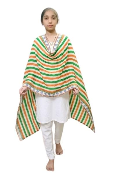 Divika creations presents Tri color Dupatta specially for independece day and republic day celebrations.-image-9