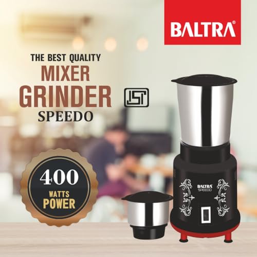 Image of Baltra Mixer Grinder Speedo (Black & Red) | Powerful Performance, Stylish Design