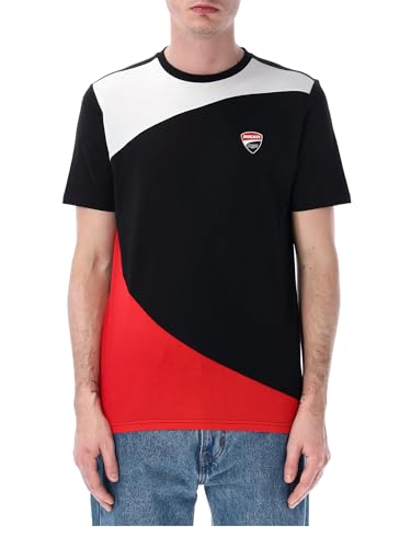 T-Shirt Homme Ducati Racing Moto GP rouge noir vêtement sport motard