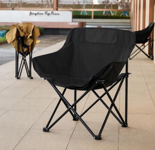 Image of ZYNTO Foldable Camping Chair | Lightweight Outdoor Chair for Travel, Hiking, Fishing & Garden | Portable Picnic Chair with Armrest, Cup Holder & Carry Bag(Multicolor) (ST-04)
