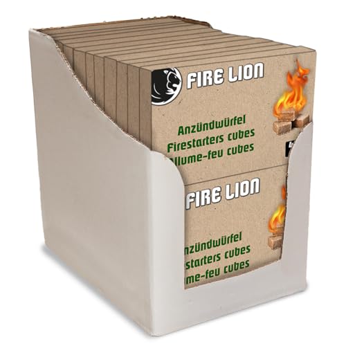 Jusqu'à 960 Cubes Allume-feu pour cheminée, Barbecue et Four – particulièrement Nombreux Allume-feu de qualité supérieure – 24 plaques d'allumage de...