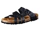 Pantoletten Damen Lico Bioline Flora in Schwarz, Größe 35