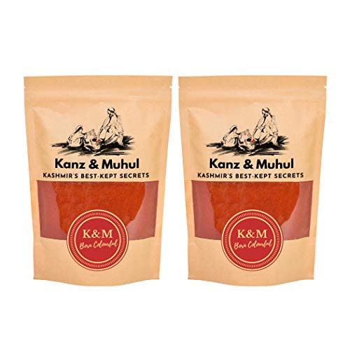 See full amazon price history chart for Kanz & Muhul Kashmiri Red Chilli Powder 900 Grams | Authentic Kashmiri Lal Mirch Powder | Mild Spicy, Authentic, Bright Red Colour | With No Added Preservatives | Pure, Safe, & Effective | (450gx2-900g) Kanz & Muhul Kashmiri Red Chilli Powder 900 Grams | Authentic Kashmiri Lal Mirch Powder | Mild Spicy, Authentic, Bright Red Colour | With No Added Preservatives | Pure, Safe, & Effective | (450gx2-900g) (B08DSL5531) Amazon Price History, Amazon Price Tracker